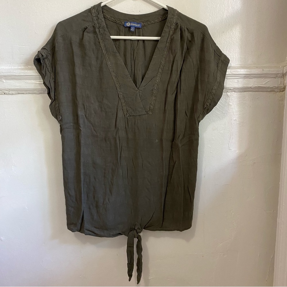 Democracy Tie-Front Top